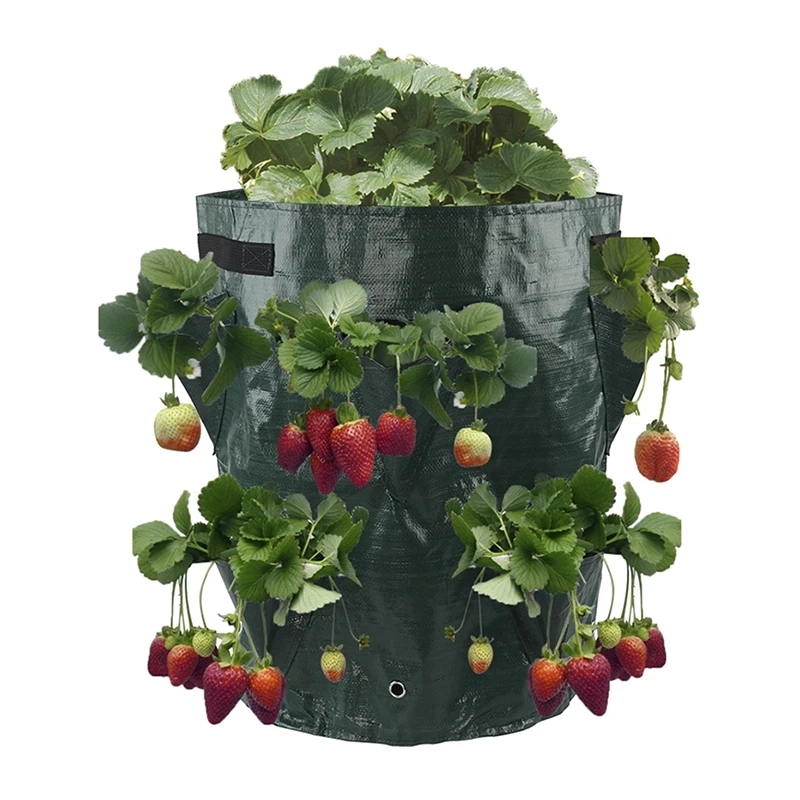 Garden Planting Bag Strawberry Grow Bag 3L Multi-Mouth Vertical Flower Herb Tomato Planter Bag