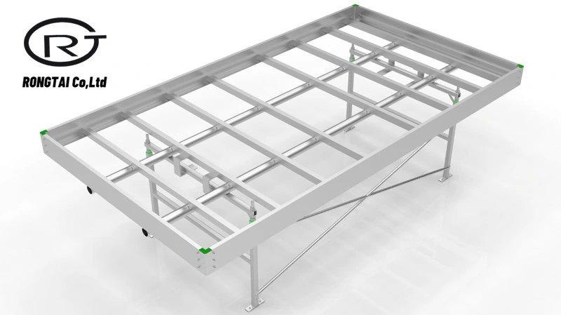 Greenhouse Easy Cleaning Rolling Grow Tray Flow Bench