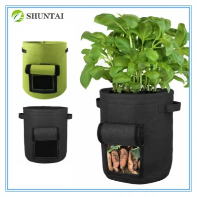 個別サイズの植物バッグ黒色庭苗植物バッグ耐紫外線性果物植物バッグ